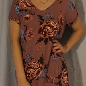 Floral T-Shirt Dress